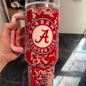 Alabama Crimson Tide Tumbler 40 oz Handmade